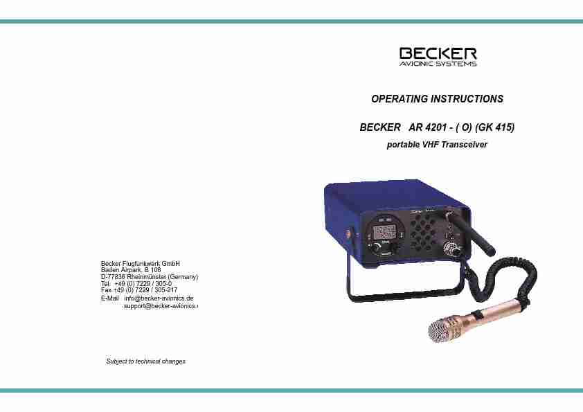 Becker Designed Marine Radio AR 4201 - ( O) (GK 415)-page_pdf